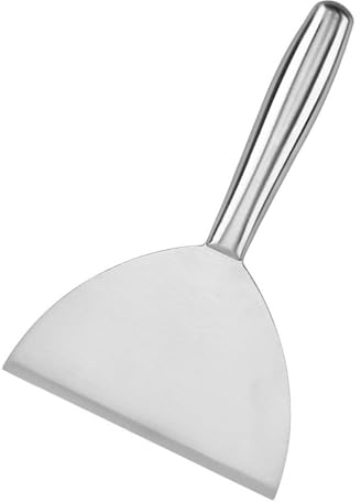MXMZSRTH Spatule pour Barbecue Spatule en Acier inoxydableSpatule TeppanyakiSpatule de Cuisson(23.5x15cm)