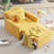 YODOLLA 3-in-1 Sleeper Chair Bed, Convertible Single Sofa for Small Room, Adjustable Armchair With Side Pocket, Yellow