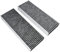 AllSpares Filtro de carbón activo (2 unidades) de repuesto para filtro de placa de cocina BAKFS compatible con Bora Basic, BHU, BIU, BFIU, GP4 | 338 x 123 x 42 mm