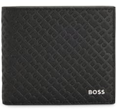 BOSS Hommes Zair ML Portefeuille à monogrammes structurés et Finition logotée