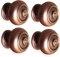 Infinity Decor Bloxwich Lot de 4 boutons de placard en laiton massif de style traditionnel Bronze vieilli 30 mm – Idéal pour les portes de tiroirs d'armoires