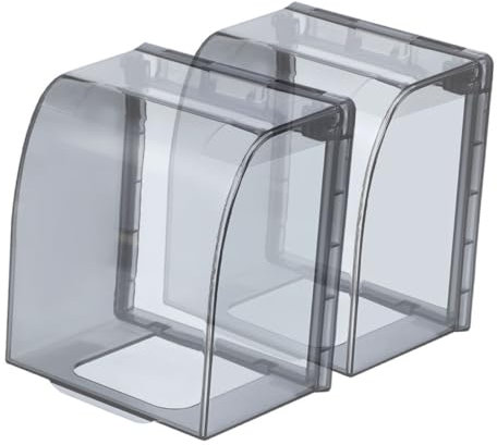 jojofuny Reer Steckdosenschutz Wandsteckdosenabdeckung Selbstklebend Transparente Schutzabdeckung Für Steckdosen Wasserdichtes Design Ideale Ösung Für Badezimmer Und Feuchte Räume Abdeckung Kabeldose