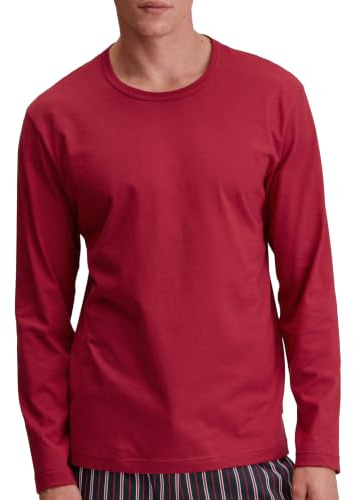 CALIDA Remix Basic Sleep Langarmshirt Herren | aus 100% Baumwolle
