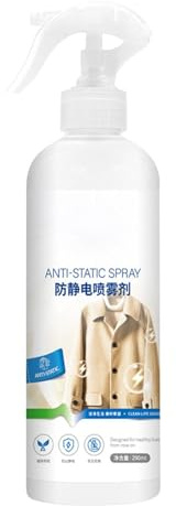 Anti Crimpspray - Statisches Spray für Haare, Kleidung Statischer Entferner | Niedrige Tenside Crimpprävention Spray, Breites Anwendungsspektrum Anti-Adhäsions-Haarspray, antistatisch für a