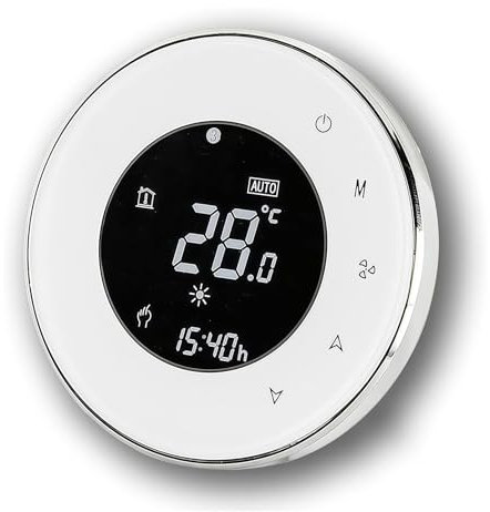 Caslant 6000 Série Wi-FI Thermostat - Thermostat de Programmation à écran Tactile pour Chauffage ou Climatisation - Télécommande pour Téléphone Portable Compatible avec Alexa, Google Home et IFTTT