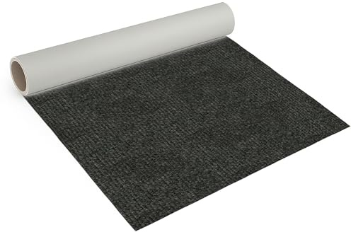 Internethandel Pfordt Nadelfilz Anthrazit 200x200 cm, Bodenbelag Meterware | für Wohnbereiche, Büro, Lager, Messen und Ausstellungen, ca. 2,5 mm Gesamtdicke und 290 g/m² Gesamtgewicht