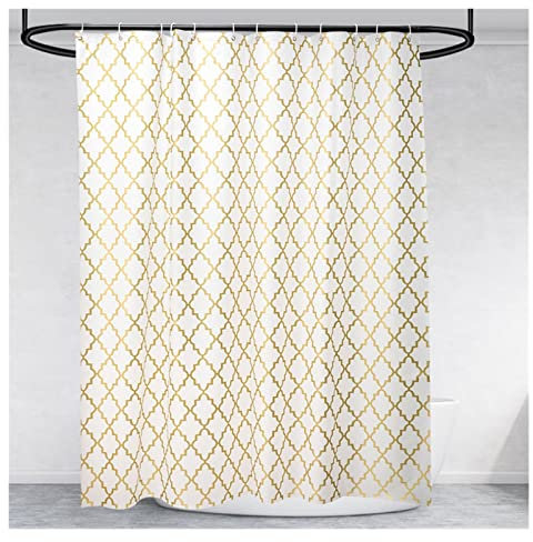 Shower Curtain Tende per Doccia Geometrica Impermeabile Copertina per Bagno Tende da Bagno a Quadri per Vasca da Bagno con Ganci Tessuto a Secco Rapid