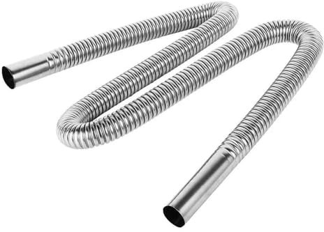 Tubo di scappamento Auto Tubo Scarico Tubo Flessibile Scarico Flessibile In Acciaio Inossidabile 120/200CM Tubo Sfiato Gas Diesel Con 2 Morsetti Scarico Per Generatori Tubo di Scappamento