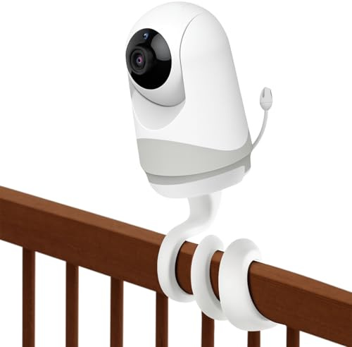 Hello Baby Monitor Stand, Babysense Camera Mount, Flexible Tapo Camera Mount, Flexible Twist Holder for Babysense Video Baby Monitor, Adjustable Tapo Mounts for Security Cams and Infant Monitors
