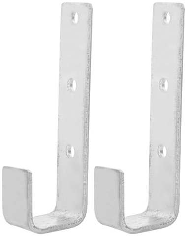 HEYDGBBZ Ganci di metallo per impieghi gravosi per letto e scala, ganci a castello, 2 pezzi, accessori, staffa in legno, ferramenta in ferro