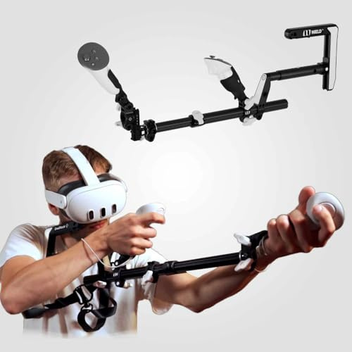 WIELD VR Gun Stock for Quest 2, 3, 3S, Pr & with Silicone Grips - OneStock Pro - with Premium Tactical Sling & Grip Height Module - VR Accessory for Shooting Games - OneStock Pro