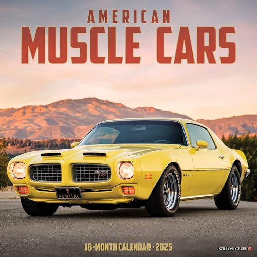American Muscle Cars 2026 12 X 12 Wall Calendar
