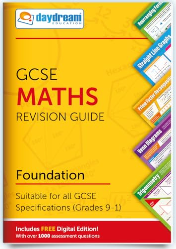 GCSE Maths (Foundation) | Pocket Posters: The Pocket-Sized Maths Revision Guide | Includes FREE digital edition available for computers, smart phones and tablets, with over 1,000 assessment questions!