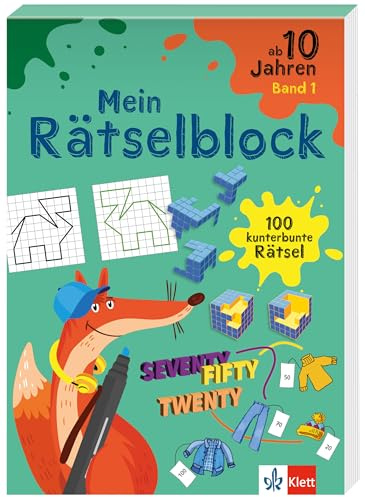 Klett Mein Rätselblock ab 10 Jahren Band 1: 100 kunterbunte Rätsel