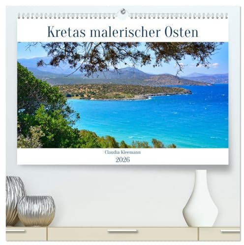 Kretas malerischer Osten (hochwertiger Premium Wandkalender 2026 DIN A2 quer), Kunstdruck in Hochglanz: Zauberhafte Orte, Strände und Berge prägen das Bild (CALVENDO Orte)