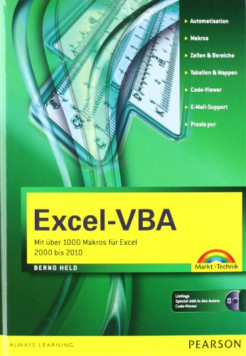 Excel-VBA: Mit über 1000 Makros für Excel 2000 bis 2010 (Kompendium / Handbuch)