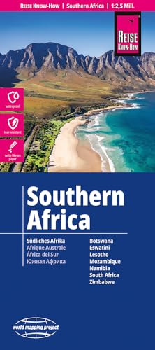 Reise Know-How Landkarte Südliches Afrika (1:2.500.000): reiß- und wasserfest (world mapping project)