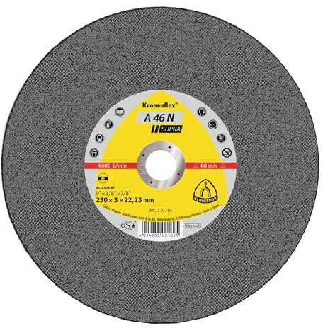Klingspor 170707 A 46 N SUPRA, Trennscheibe, Einheit Supra, Verpackungseinheit 25, 115X2,5X22,23, 25
