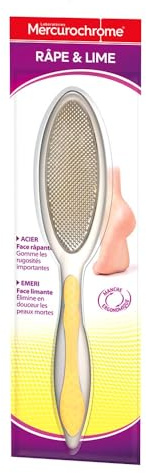 Mercurochrome Foot File & Grater - Stainless Steel, 1 count