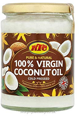 KTC Pure & Natural 100% Virgin Coconut Oil (Glass Bottlle) 500ml - Premium Quality
