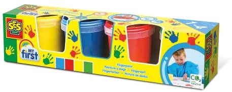 SES creative Deutschland GmbH 14413 - My first Fingerfarben,, BlauGrünRotGelb