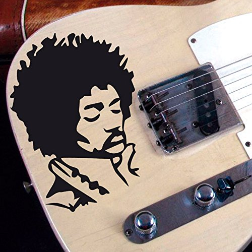 IDEAVINILO - Sticker Guitarra. Color Negro. Medidas: 28x31cm
