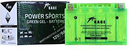 Batterie GEL KAGE YTX9-BS für Cagiva Honda Kawasaki KTM Suzuki Triumph Yamaha