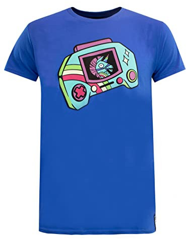 Fortnite Men's T-Shirt Rainbow Smash Blue X-Large