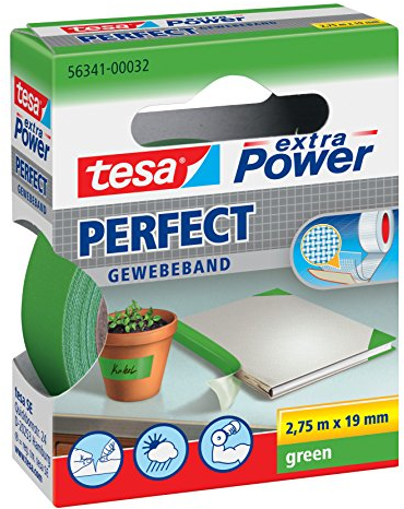 tesa Gewebeklebeband extra Power Gewebeband (Grün)