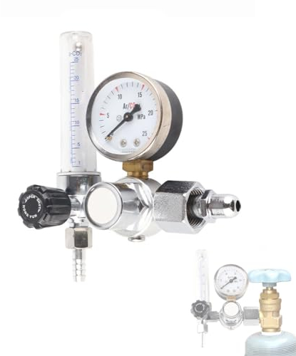 Welding Pressure Gauge, Argon Flow Meter, Argon Regulator Gas Reducer, Argon CO2 Mig Tig Flow Meter Regulator, Pressure Gauge Welder Parts Industrial Pressure Gauges