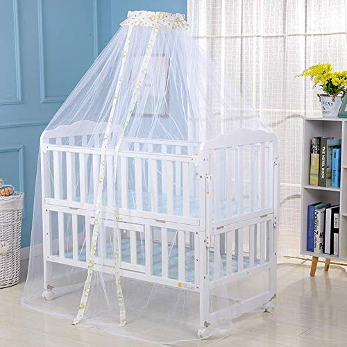 Herbests Moskitonetz für Bett, Mückenschutz für Babys, Prinzessin, für Schlafzimmer, Mädchen, Jungen – Insektenschutz, atmungsaktiv und bequem, Gelb