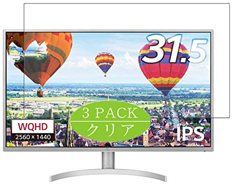 VacFun 3 Pezzi Pellicola Protettiva, compatibile con LG Monitor 32QK500-W 31.5 Screen Protector Protezioni Schermo (Non Vetro Temperato) NuovaVersione