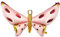 Folienballon Schmetterling 110x67cm Helium Luftballon Kindergeburtstag Ballon Deko Gartenparty rosa PartyDeco Balon Foliowy Motyl na Hel Łąka Flower