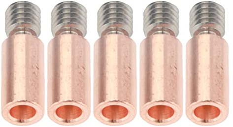 Kadimendium 5 STÜCKE Bimetall Heat Break Ti Legierung Kupfer Heatbreak Bi Metall Heatbreak Ersatz für Prusa I3 MK3 MK3S 3D Drucker(Smooth)