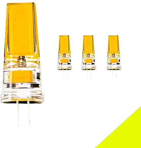 G4 LED Lampen Nicht dimmbar, 5W G4 LED Birnen AC 220V Warmweiß 2700-3000K 500LM, Ersatz für Halogenlampen G4 LED Birne, Stiftsockellampe Glühbirnen 360° LED Leuchtmittel für Pendelleuchte, 4er Pack