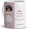 LolaPix Taza personalizada con nombre. Regalos comunión personalizados con nombre y texto. Taza personalizada. Varios diseños. NIÃ‘A NEGRA