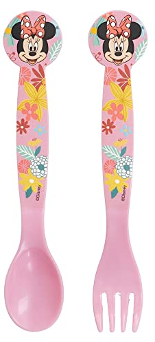 SET DE 2 CUBIERTOS PP MINNIE MOUSE SPRING LOOK