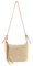 Faletony Stroh Umhängetasche Damen Strohtasche Korbtasche Sommer Stroh Tasche für Reisen, Verabredung und Urlaub (Beige)