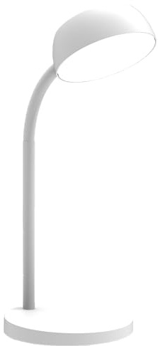 Unilux LED Schreibtisch-Leuchte Tamy weiß, flexibel biegbarer Arm, 3000K