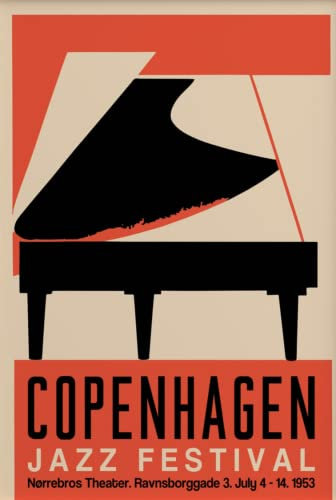 JAZZ FESTIVAL COPENHAGEN 1963 Poster Reproduktion – Format 50 x 70 cm auf Luxuspapier 300 g. Hohe Qualität. Alle Formate möglich.