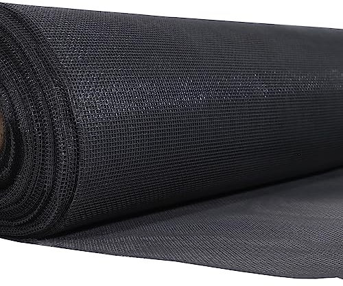 Moustiquaire Fenêtre Magnétique 150x2700cm Moustiquaire Porte Découpable dans la Largeur Rideaux Anti Mouche Kit Moustiquaire Fenêtre Noir