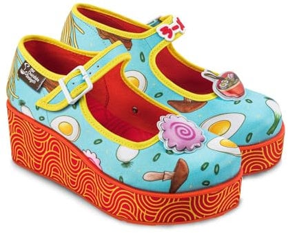 Hot Chocolate Design Chocolaticas Ramen Women's Mary Jane Platform Multicoloured HCD 35