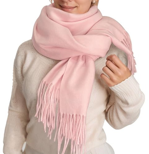 ehsbuy Birthday Gifts for Women Cashmere Winter Scarf for Ladies Large Soft Warm Scarves Pashmina Shawls and Wraps for Christmas Wedding Evening