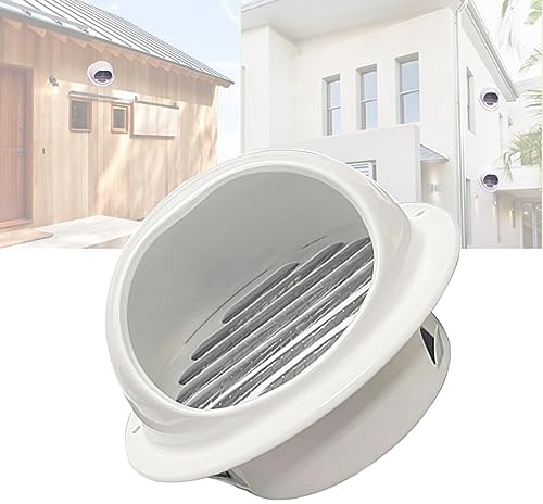 Rejilla De Ventilación Redonda Ø100 150 200mm, Tapa Para Salida De Humos, Protección Para Desagüe, Recirculación De Aire, Acero Inox Negro Blanco Cubierta Para Campana Extractora De Cocina