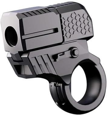 HNSYPX Legierung Anti Stress Spielzeug Multifunktionell, Kreativ Fidget Soft Bullet Guns Toy +20 Weiche Kugel Mini EDC Modisch, Antistress Spielzeug Dekompression (A)