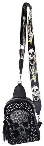 Einkaufszauber Slingbag Skull Totenkopf - Schultertasche Crossover
