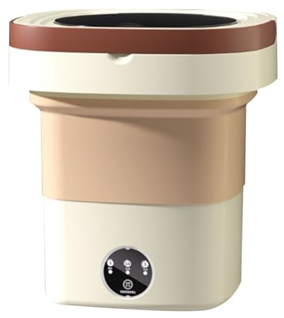 CJBWJM Mini Machine à Laver Portable, laveuse Pliable pour Chaussettes, vêtements de bébé ou Petits Objets, Camping, Appartement, Camping-Car, Voyage, Machine à Laver Semi-Automatique