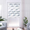 K-Home Klemmfix Doppelrollo Madrid ohne Bohren Bedruckt Welle Grau 65 x 150 cm (B x L)