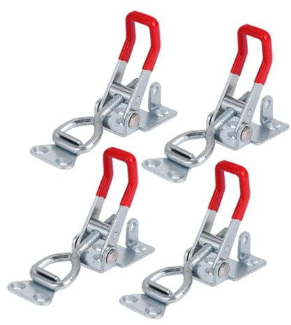 Artibetter 4pcs Adjustable Toggle Clamp Quick Release Hold Toggle Latch for Cabinet Door Box Case Heavy Duty Iron Construction Comfortable Installation for Use