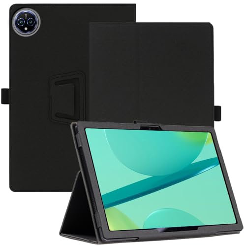 AKNICI Funda para OUKITEL OT12 Tablet 11 Pulgadas, PU Protectora Carcasa Cover con Magnetite y Cinturón de Seguridad y Soporte Función para OUKITEL OT12 (Negro)